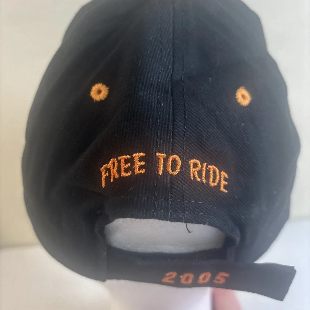 Sturgis 2005‎ Motorcycle Rally Cap 65th Black Hills OSFM Black Orange Hat NWOT